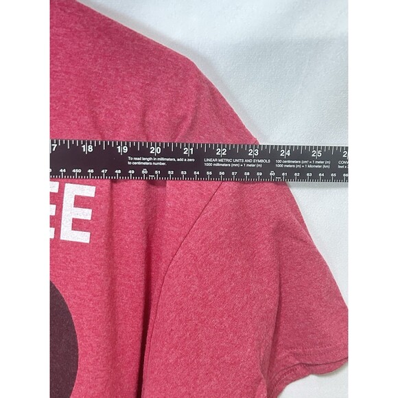 Despicable Me Minion Graphic No Coffee No Workee Unisex XL Faded Red Tee - Picture 2 of 9